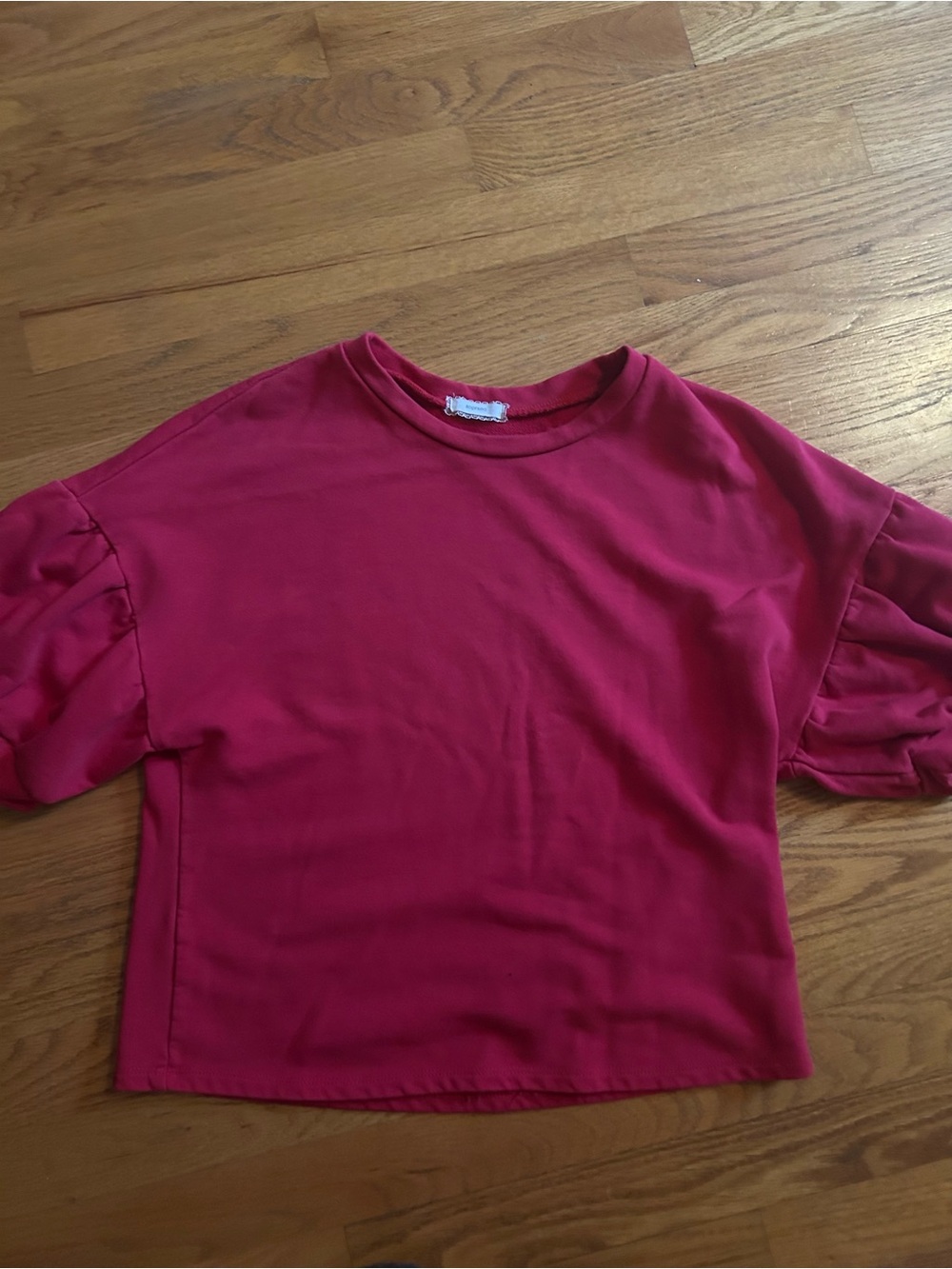Soprano Boxy Short Sleeve Top in Red